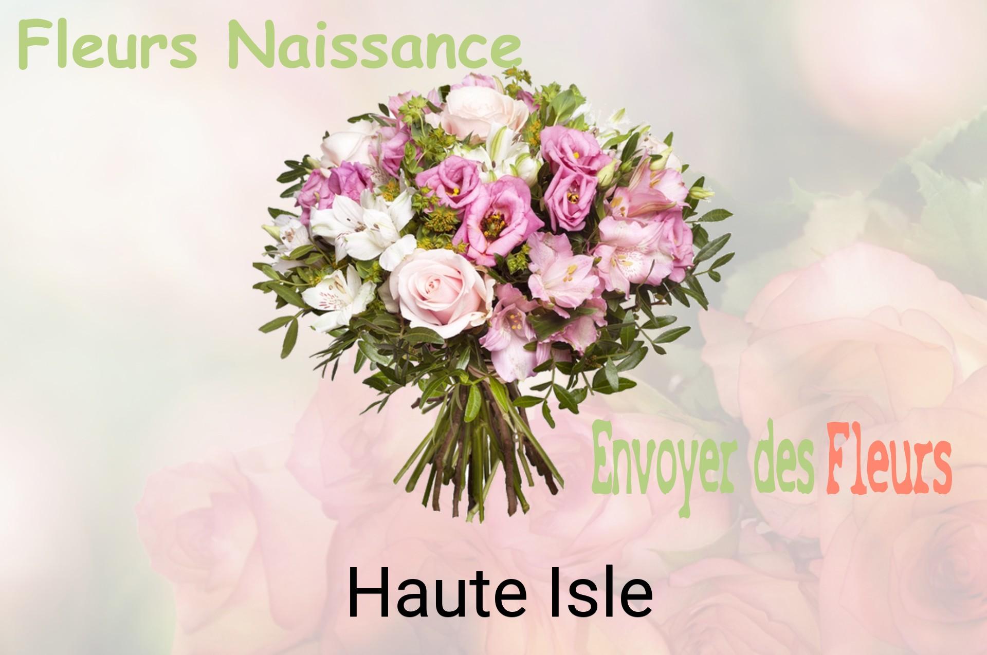 Bouquet de fleurs de naissance livré à Haute-Isle
